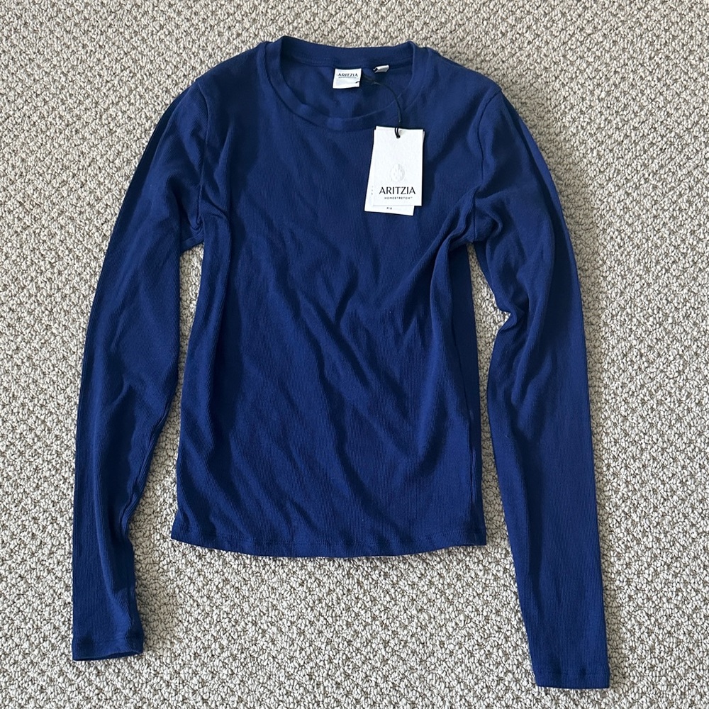 Aritzia Byron Blue Longsleeve